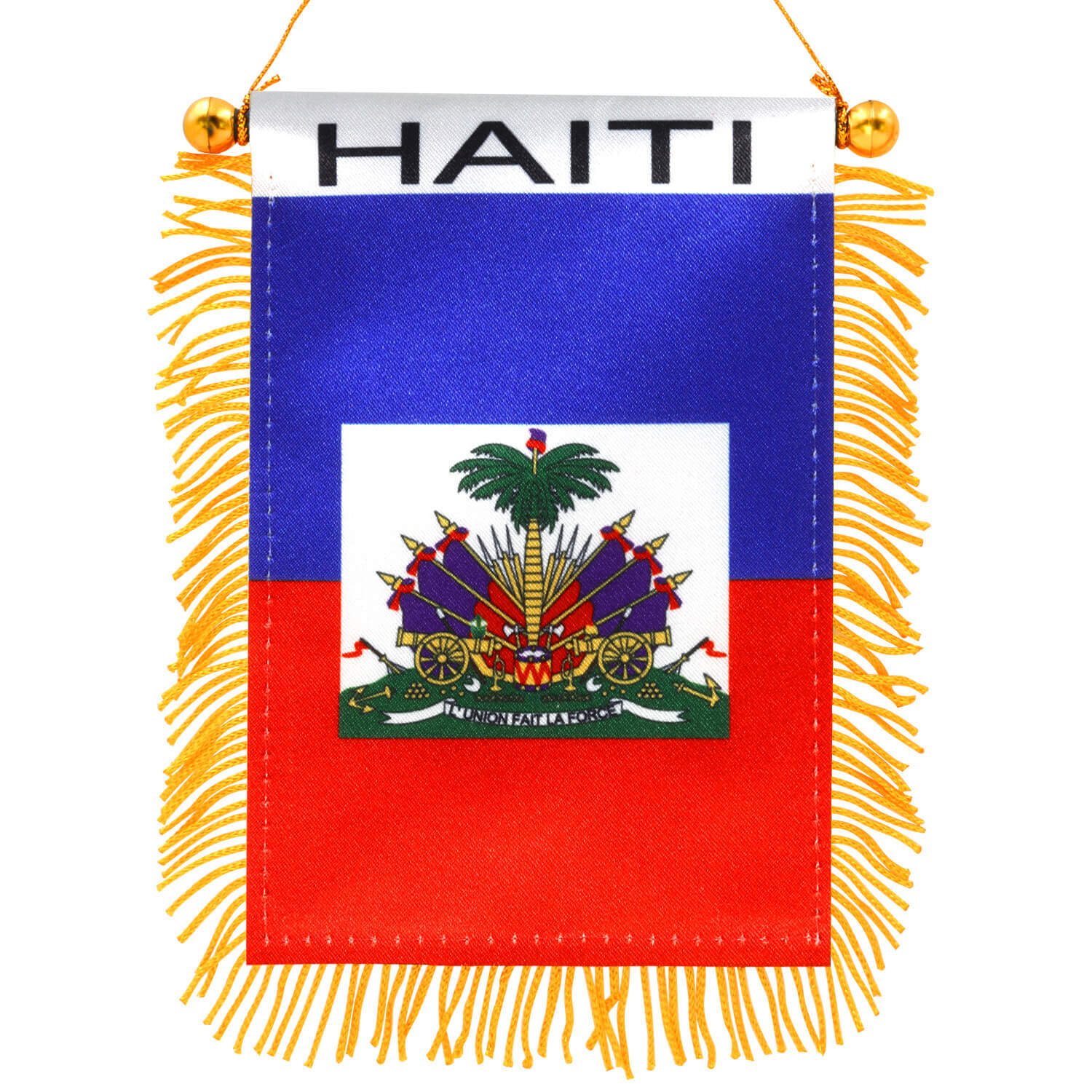 Rear view mirror car flags Haiti Hatian unity flagz for inside the car