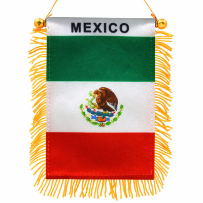 Mexico Window Hanging Flag 4 X 6 Inch