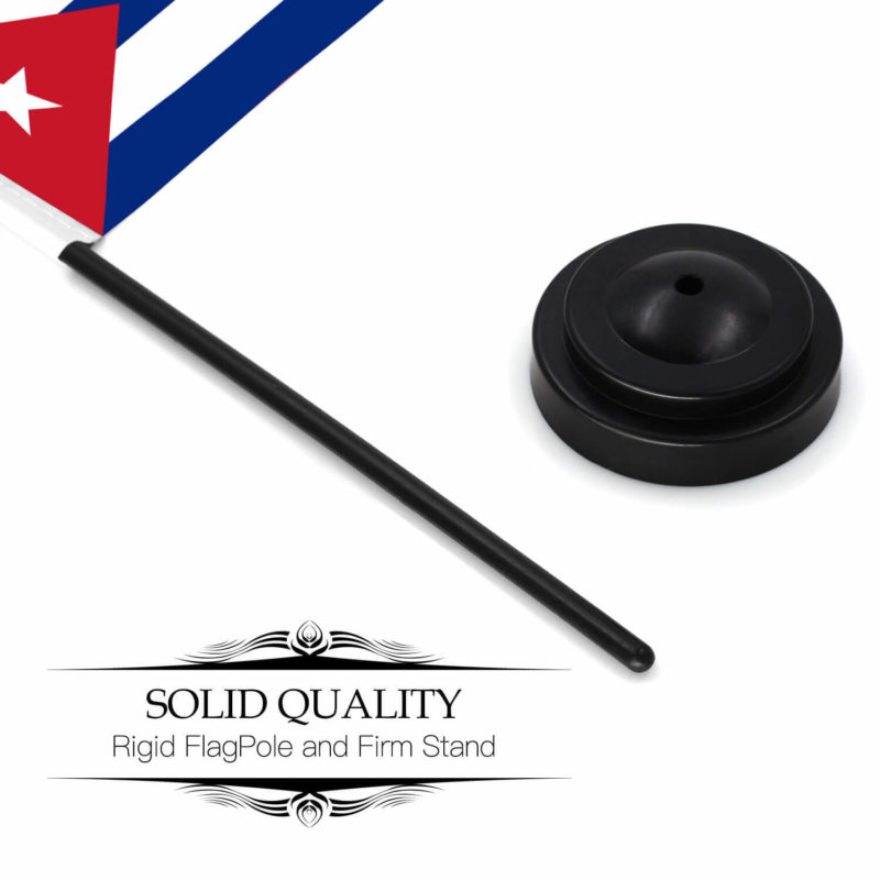 Cuba Deluxe Desk Flag Set - 6 x 4 Inch - Image 6