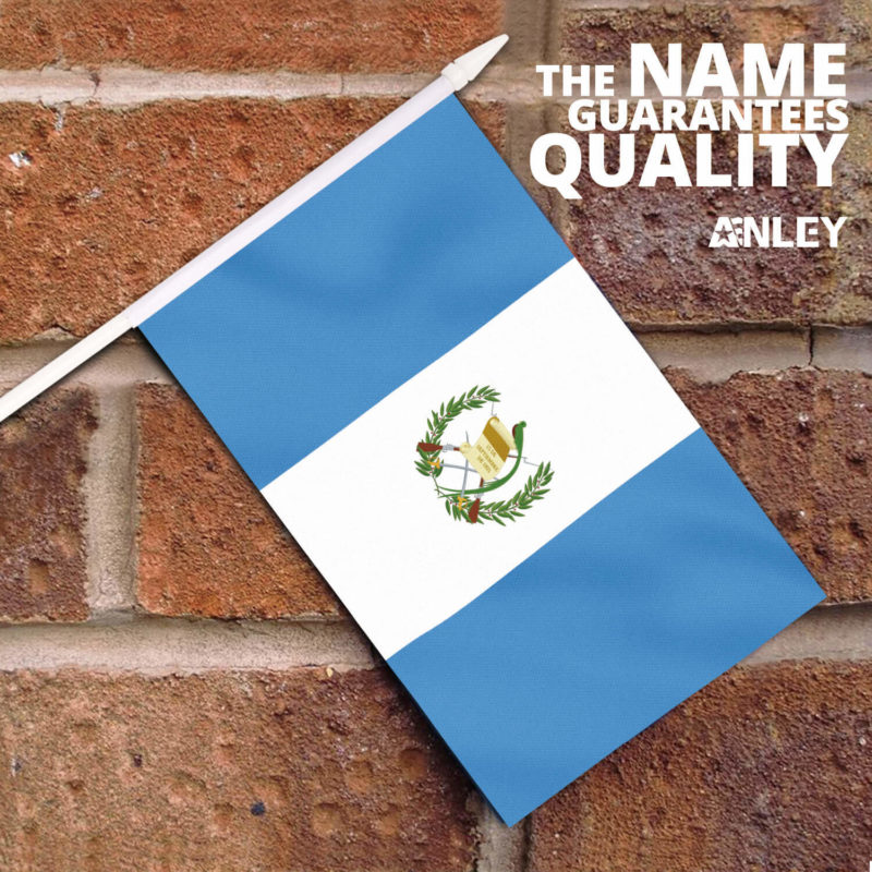 Guatemala Stick Flags 5x8 inch (Pack of 12) - Image 2