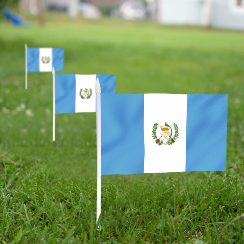 Guatemala Stick Flags 5x8 inch (Pack of 12) - Image 3