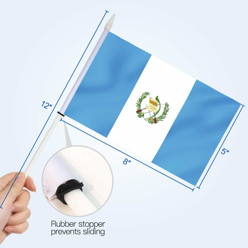 Guatemala Stick Flags 5x8 inch (Pack of 12) - Image 4