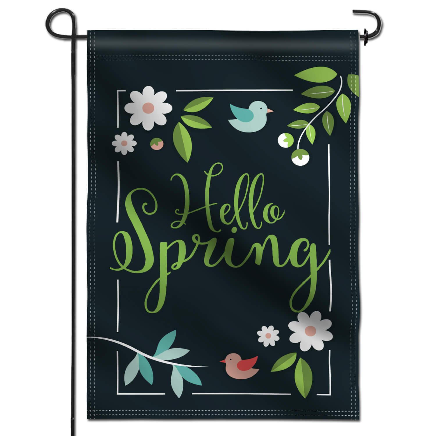 Hello Spring Decorative Garden Flags 18 x 12.5 Inch Anley Flags