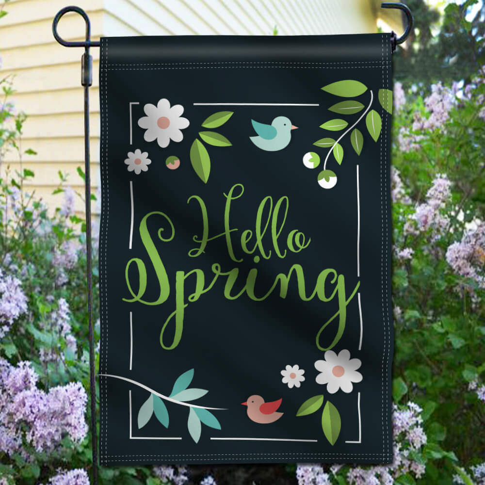 spring yard flags