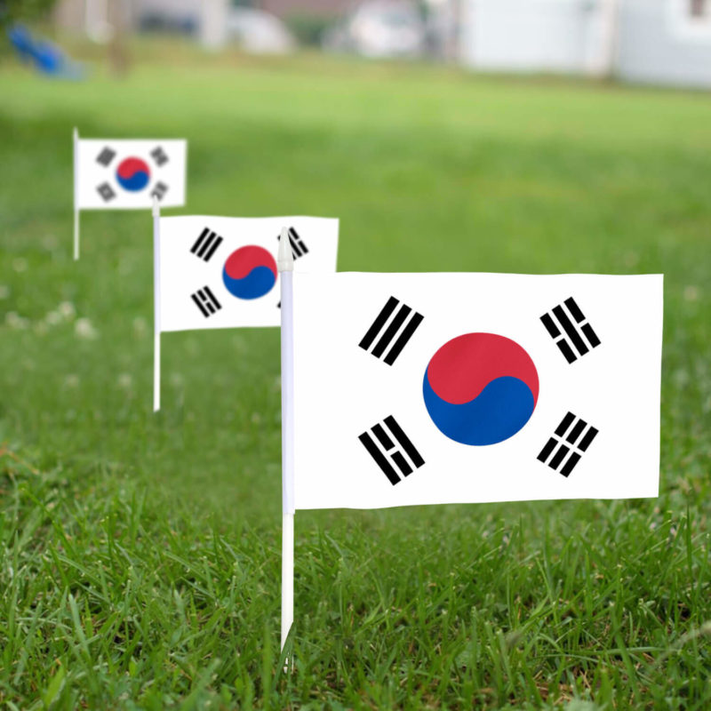 Korea Stick Flags 5x8 inch (Pack of 12) - Image 3