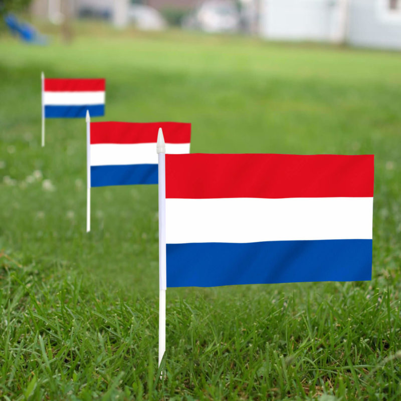 Netherlands Stick Flags 5x8 inch (Pack of 12) - Image 3