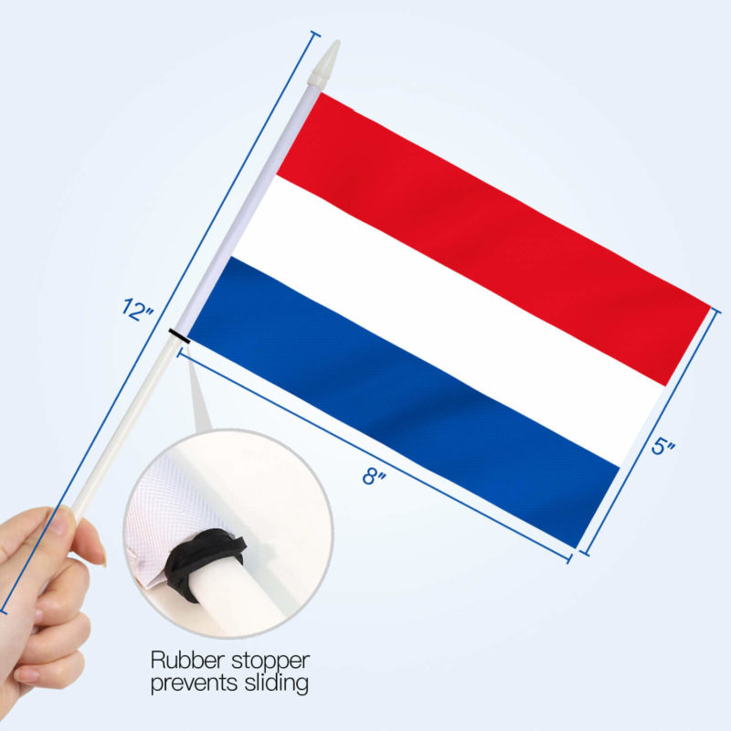 Netherlands Stick Flags 5x8 inch (Pack of 12) - Image 4