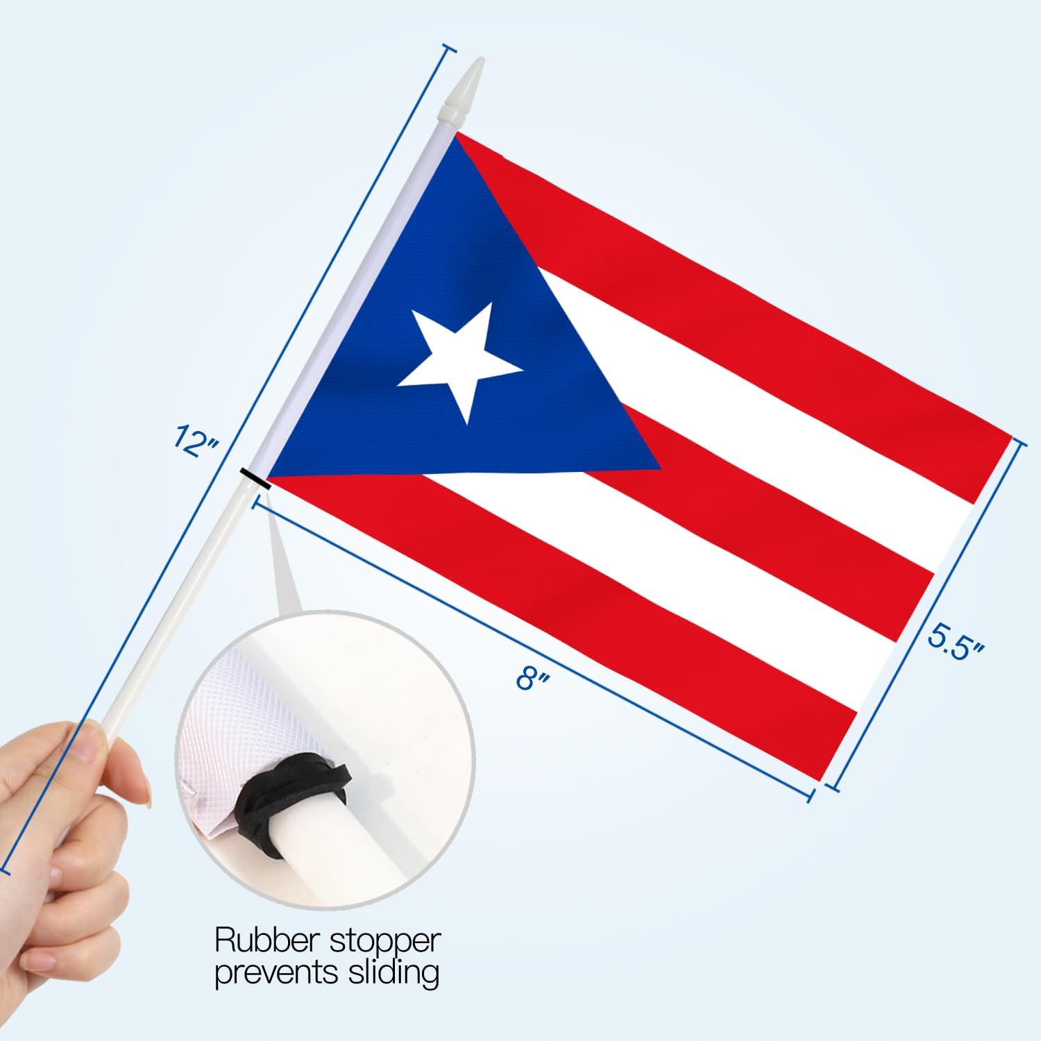 Puerto Rico Stick Flags