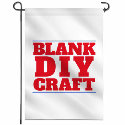 Double Solid White Plain Colored Blank DIY Decorative Garden Flags for Home Decor