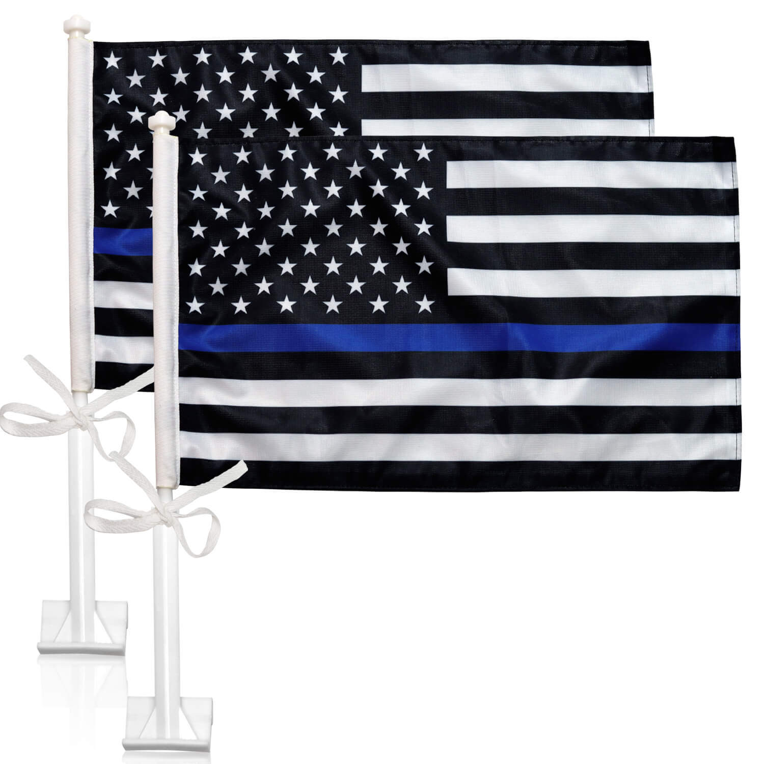 Fire Fighter Firefighter Police American Law Thin RED & BLUE Line Flag 3x5 Ft 