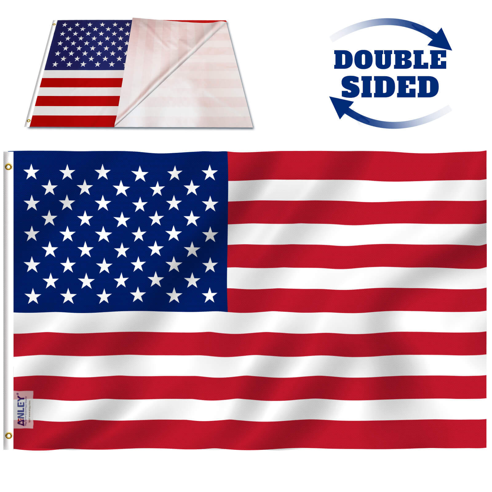 Dualplus 2 Ply Double Sided 3x5 Foot American Us Flag Anley Flags Dualplus 2 Ply Double Sided 3x5 Foot American Us Flag Anley Flags