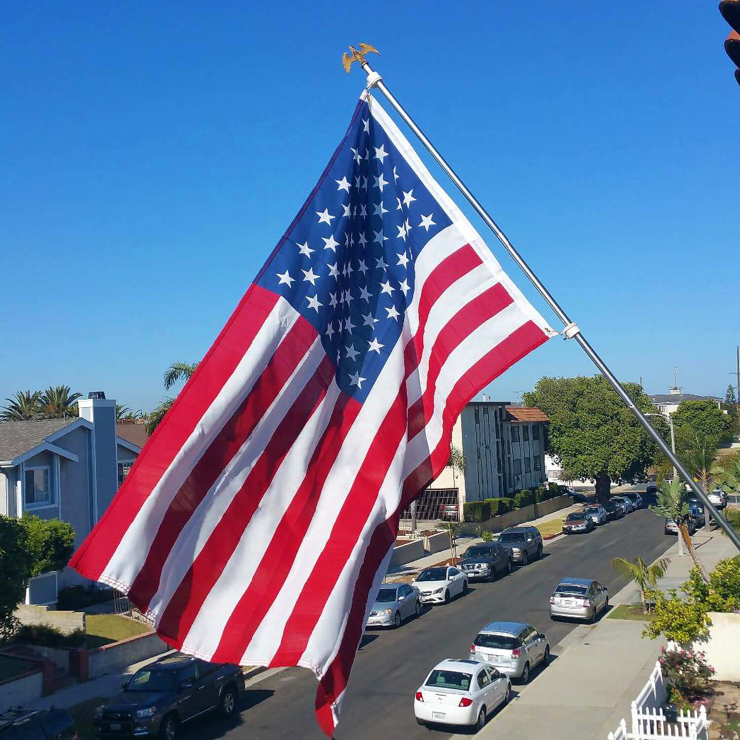 DualPlus 2 Ply Double Sided 3x5 Foot American US Flag Anley Flags