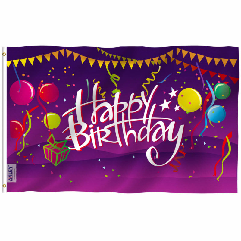 Fly Breeze 3x5 Foot Happy Birthday Flag
