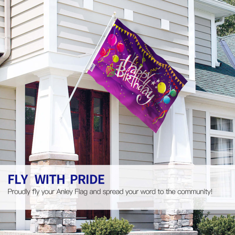 Fly Breeze 3x5 Foot Happy Birthday Flag - Image 2