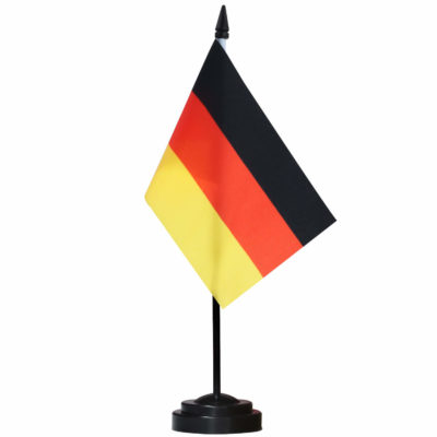 Germany Deluxe Desk Flag Set - 6 x 4 Inch
