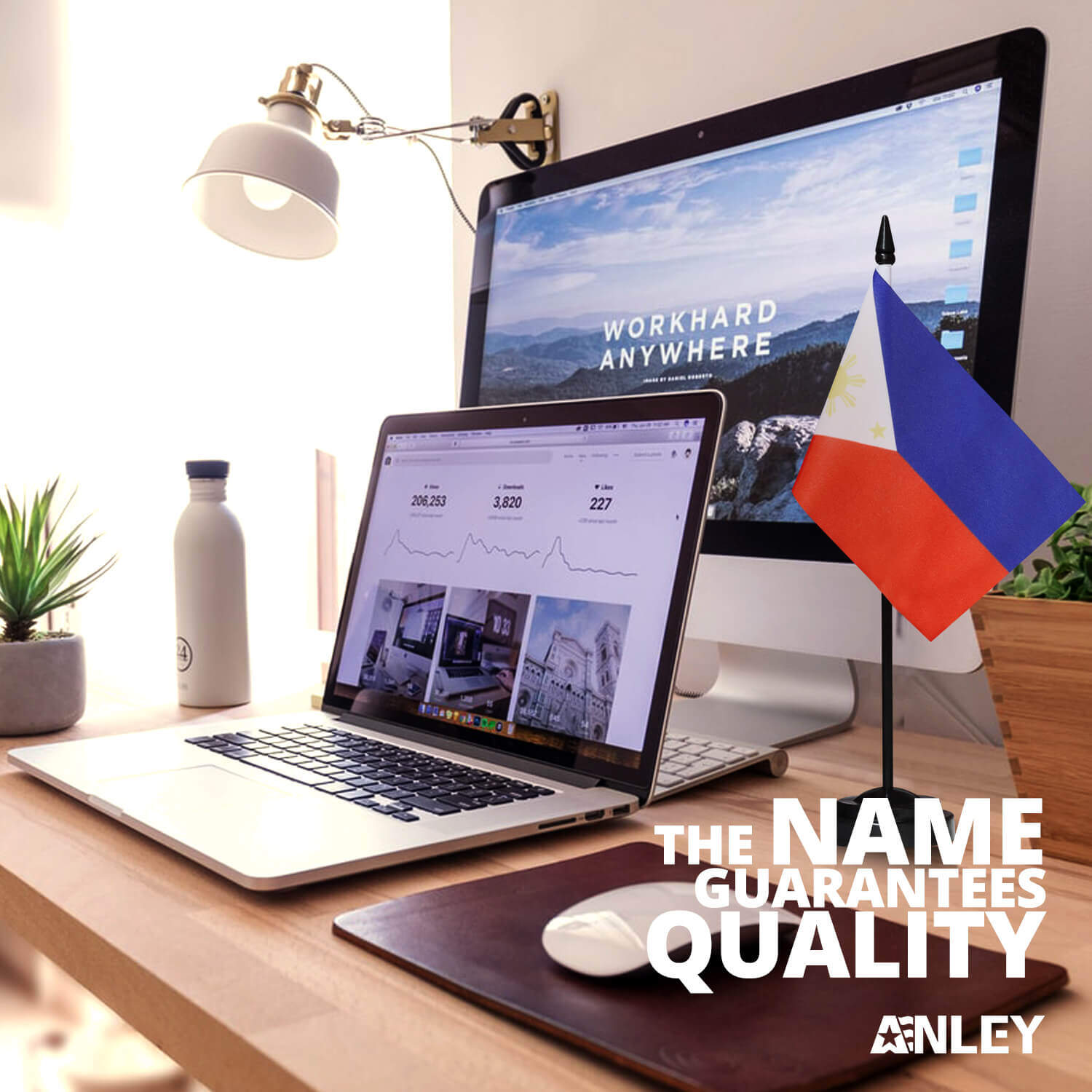 GentleGirl.USA Philippines Flag Filipino Flag Table Flag,Desk Flag,Office Flag,International World Country Flags Banners,Festival Events Celebration,Office Decoration,Desk,Home Decoration