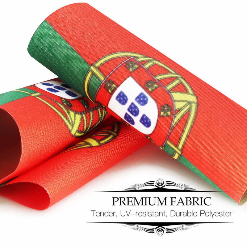 Portugal Deluxe Desk Flag Set - 6 x 4 Inch - Image 5