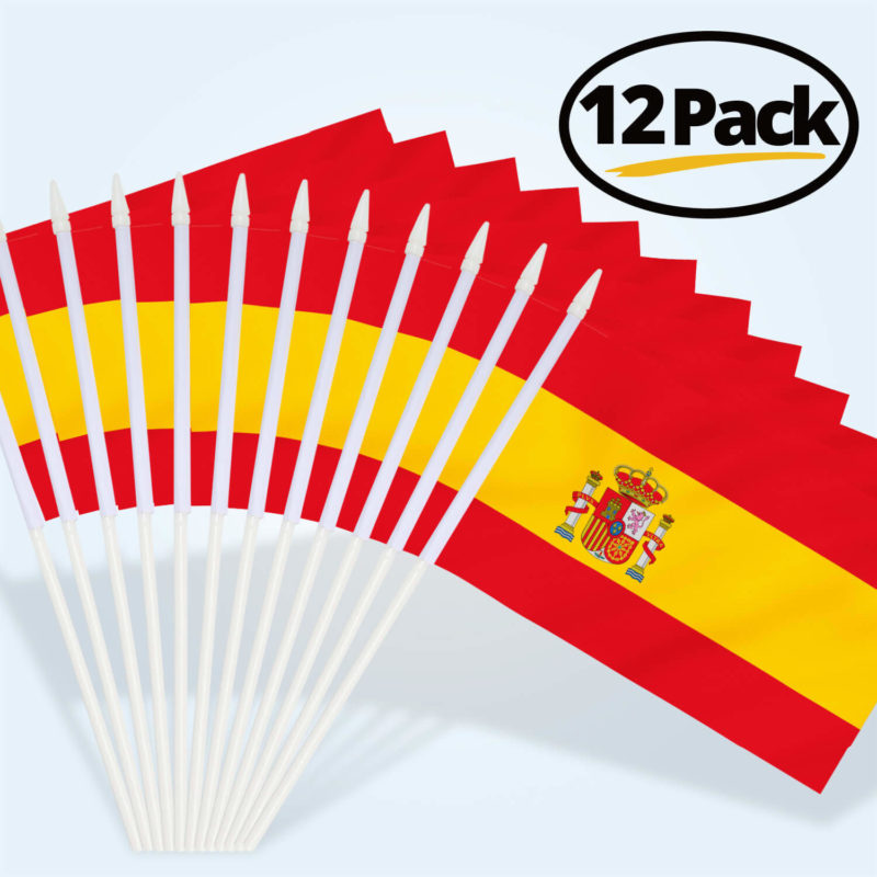 Spain Stick Flags 5x8 inch (Pack of 12) - Image 6