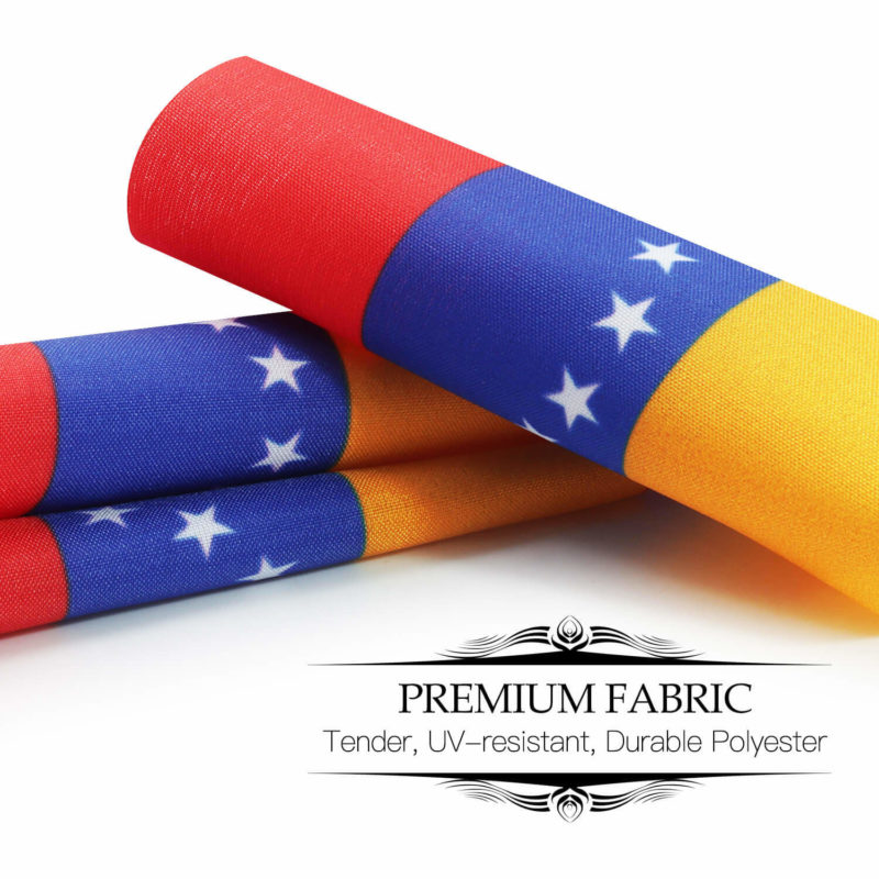 Venezuela Deluxe Desk Flag Set - 6 x 4 Inch - Image 5