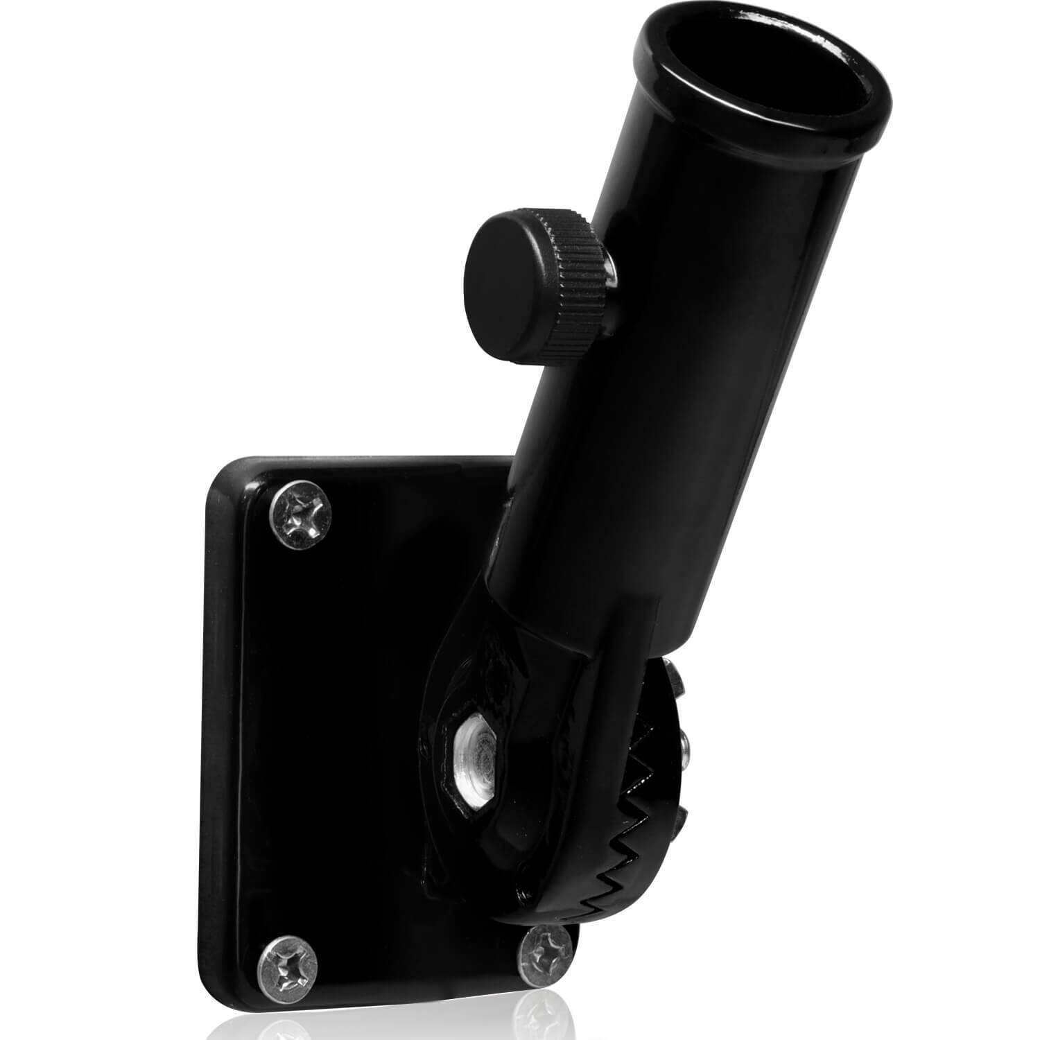 MultiPosition Flag Pole Mounting Bracket with Hardwares (black