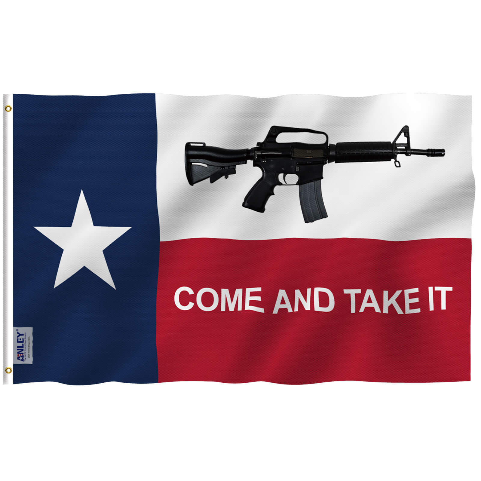 Fly Breeze Texas Gun Flag 3x5 Foot Anley Flags