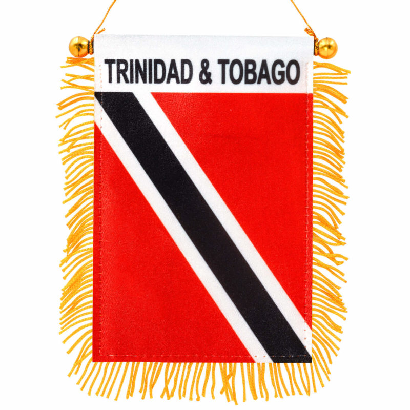 Trinidad and Tobago Window Hanging Flag 4 X 6 Inch