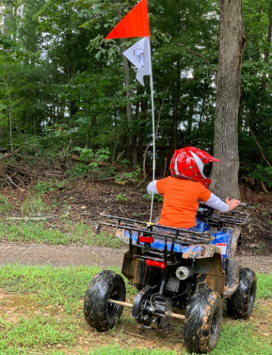 6Ft Bike Safety Flag with Fiberglass Pole Mounting Bracket photo review