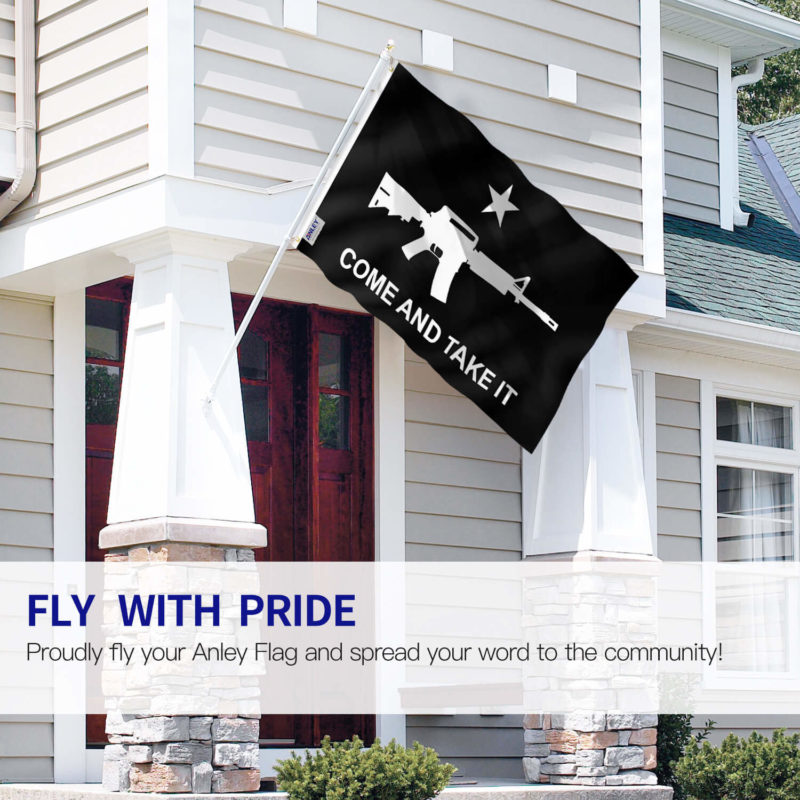 Fly Breeze 3x5 Foot M-4 Gonzales Come and Take It Flag (Black) - Image 2