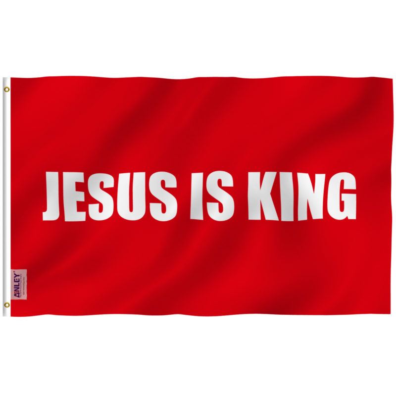 Fly Breeze 3x5 Foot Jesus is King Flag