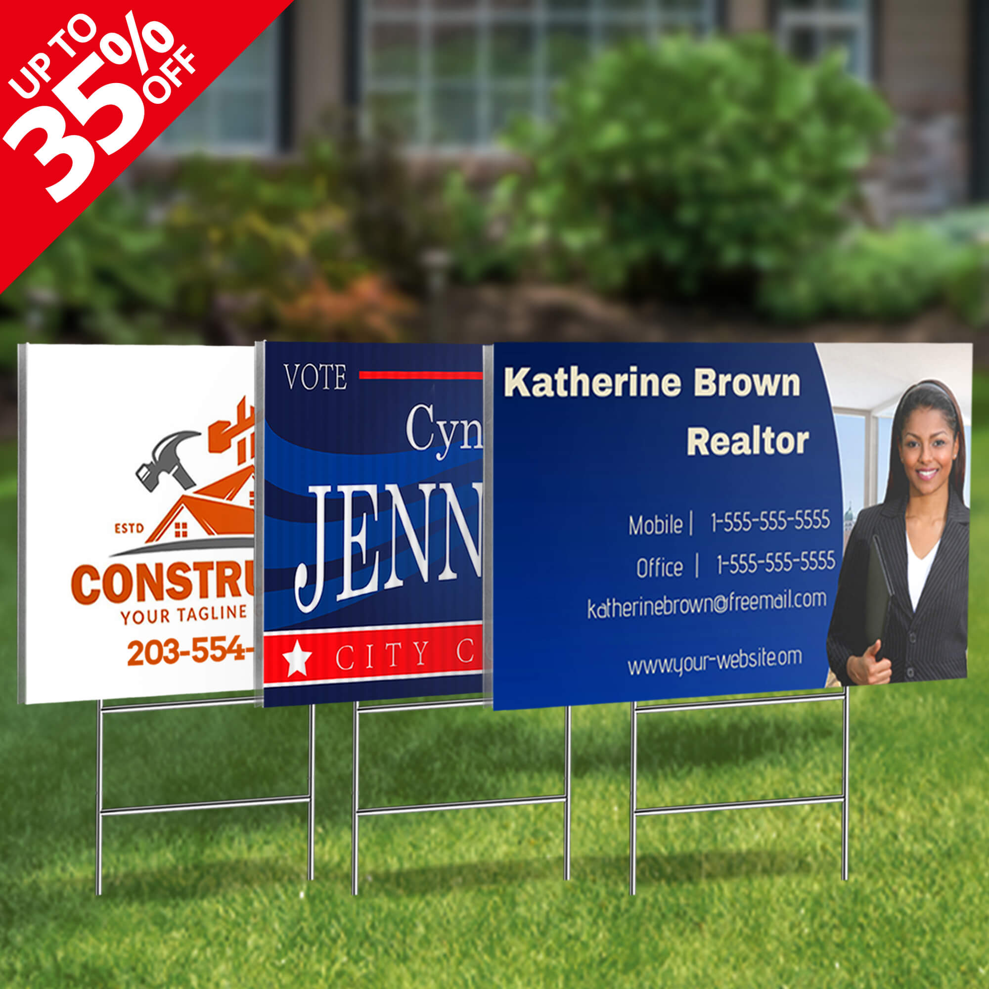 Yard banners on sale