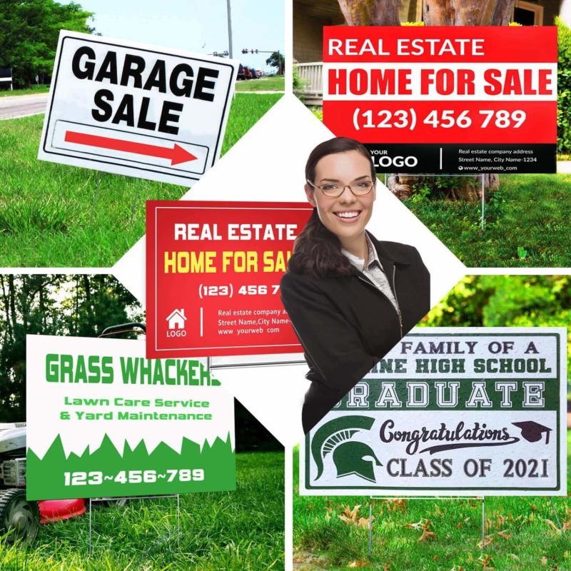 custom yard and lawn signs
