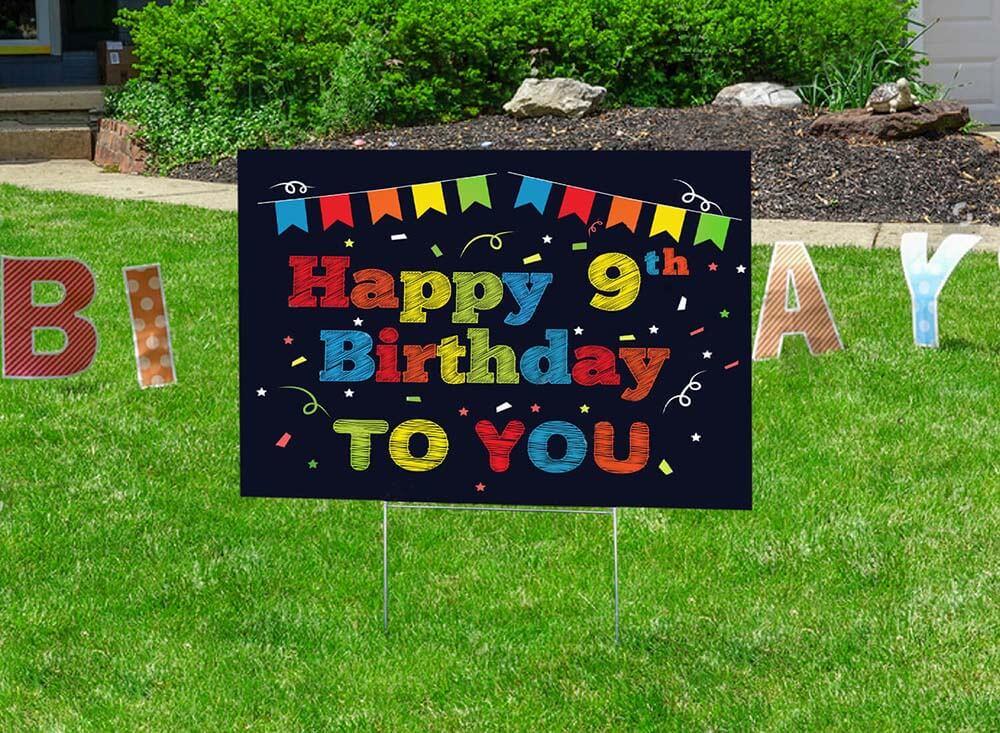 birthday yard signs