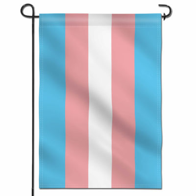 Transgender Rainbow Pride Garden Flags - 18 x 12.5 Inch