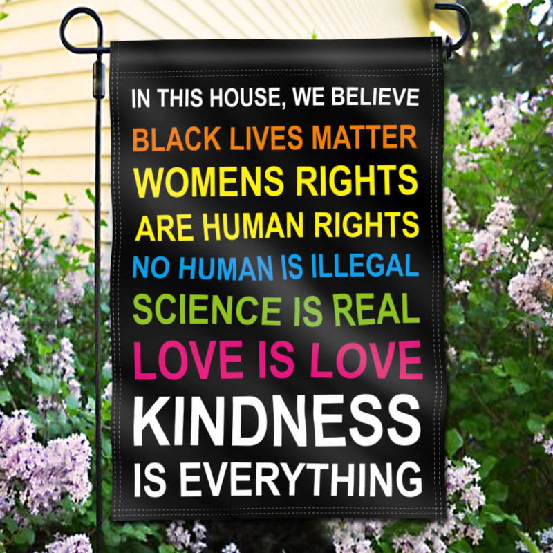 In This House We Believe Decorative Garden Flags -18 x 12.5 Inch - Image 3