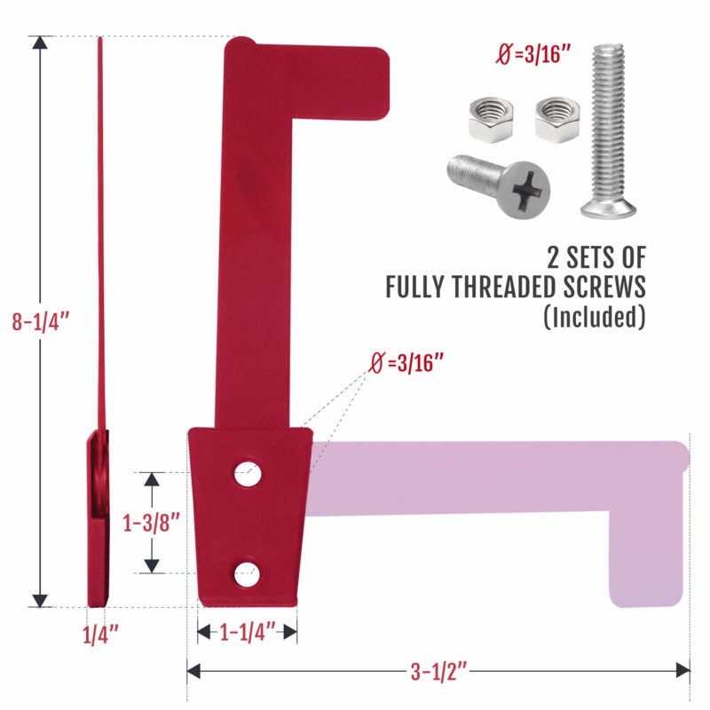 Universal Mailbox Flag - Fasteners & Screw Kit - Image 5
