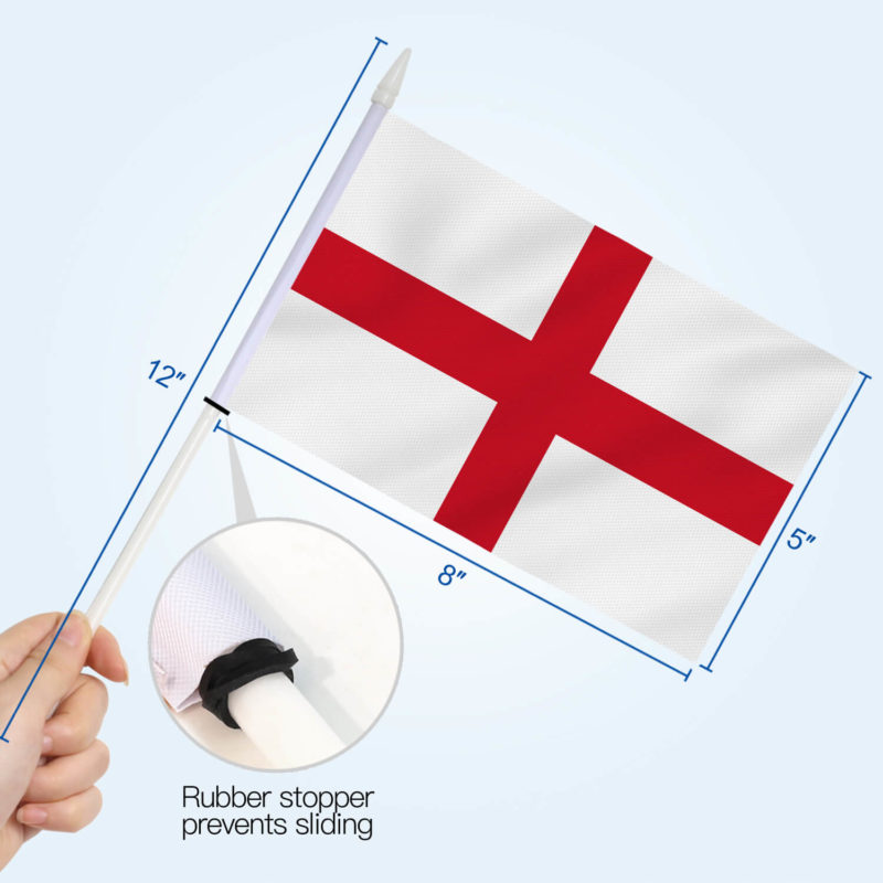 England Stick Flags 5x8 inch (Pack of 12) - Image 4