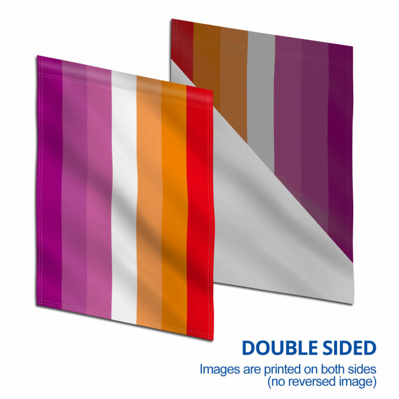 Sunset Lesbian Pride Decorative Garden Flags - 18 x 12.5 Inch - Image 5