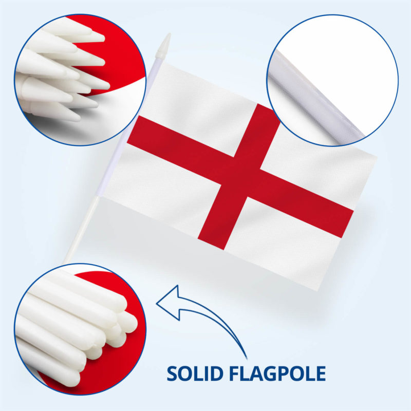 England Stick Flags 5x8 inch (Pack of 12) - Image 5