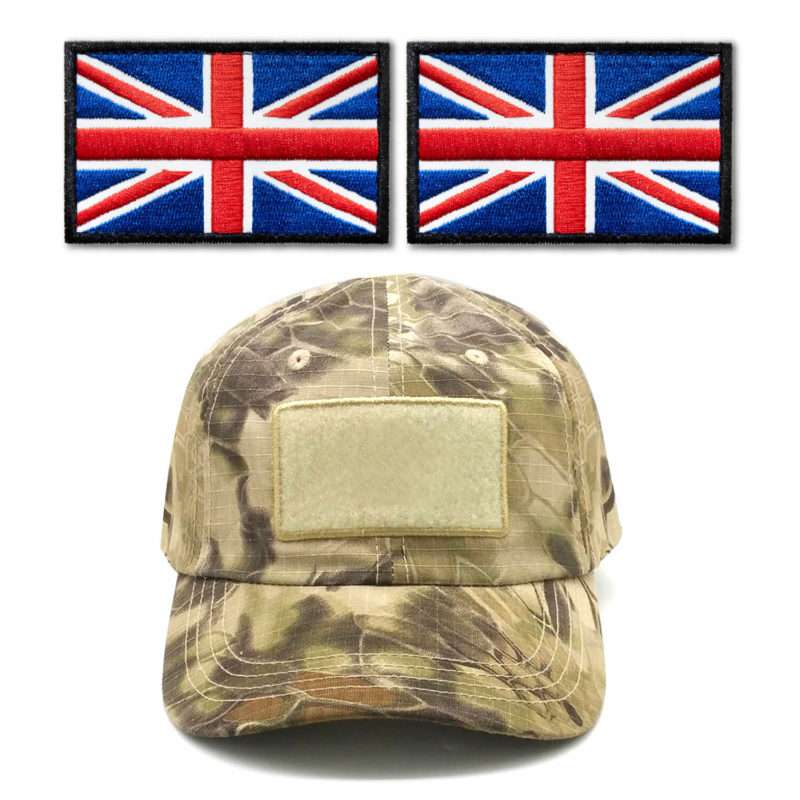 Tactical United Kingdom Flag Embroidered Patches (2 Pack) - 2"x 3" - Image 6
