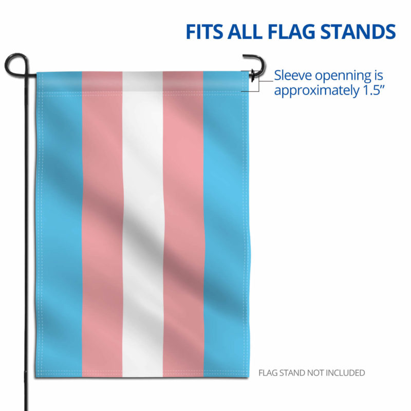 Transgender Rainbow Pride Garden Flags - 18 x 12.5 Inch - Image 6
