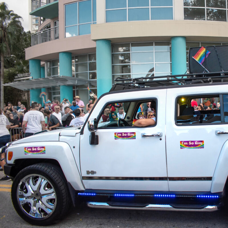 I'm So Gay I Can't Even Drive Straight Car Magnet Signs - Image 7