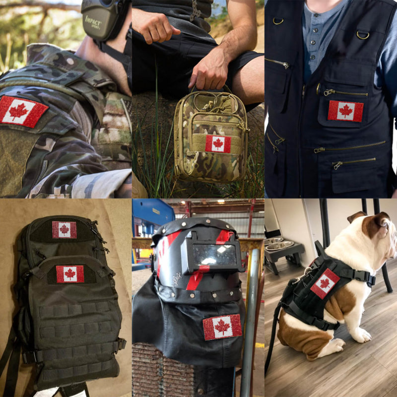 Tactical Canada Flag Embroidered Patches (2 Pack) - 2"x 3" - Image 8