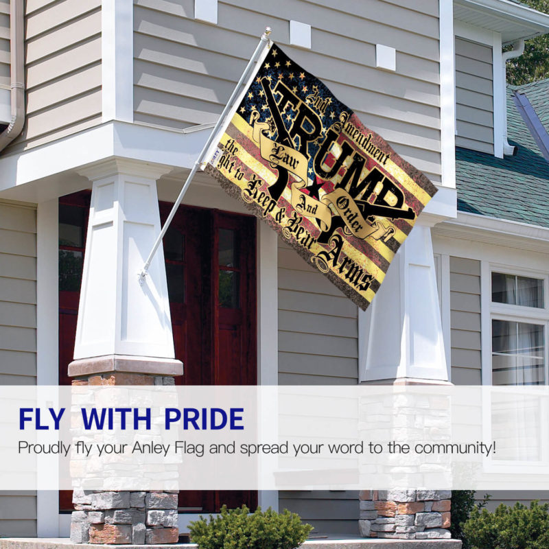 Fly Breeze 3x5 Foot Trump Law & Order 2nd Amendment Guns Flag - Image 2
