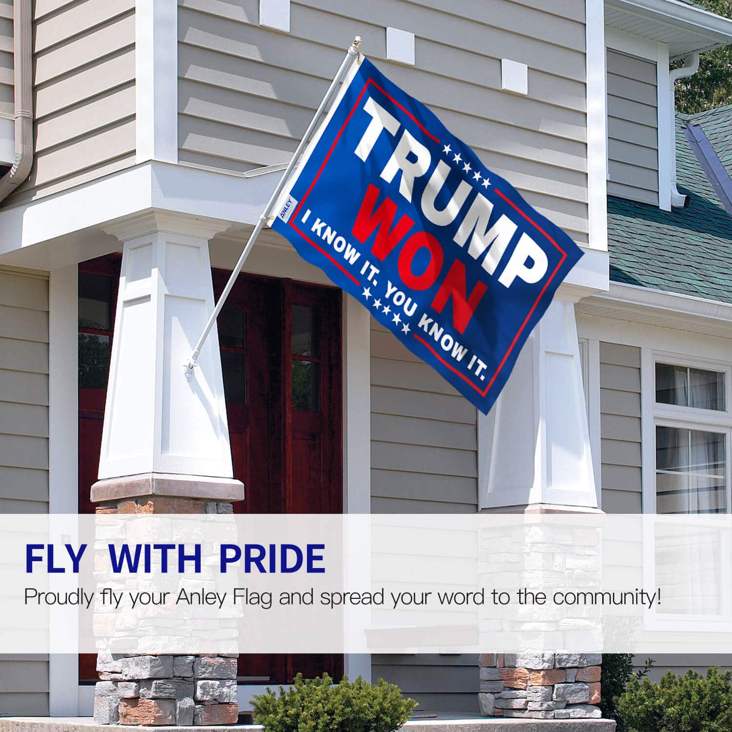Double Stitched EN Fly Breeze 3x5 Foot Donald Trump 2020 Flag-Vivid Color 