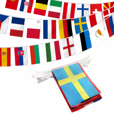 European Union 28 Countries 27 Feet String Flags (5.5x8 Inch)