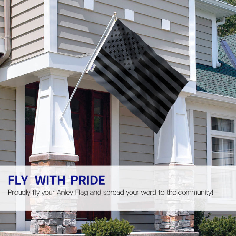 Fly Breeze 3x5 Foot All Black American Flag - Image 2