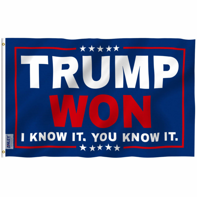 Fly Breeze 3x5 Foot Trump Won I Know It You Know It Flag