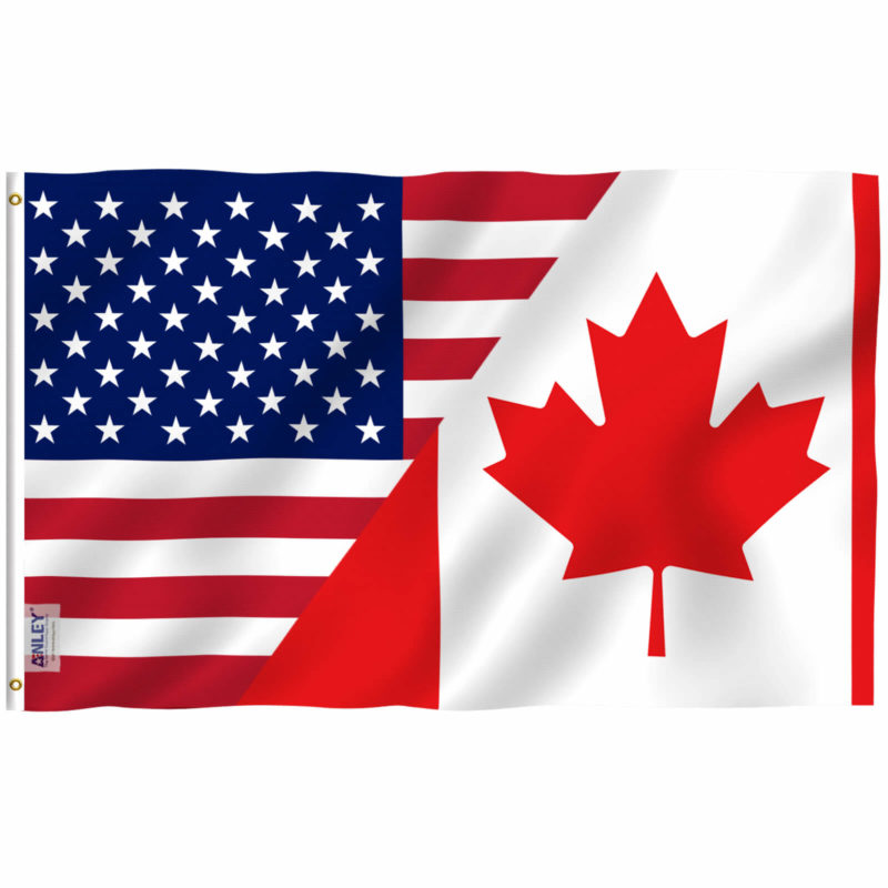 Fly Breeze 3x5 Foot America Canada Friendship Flag