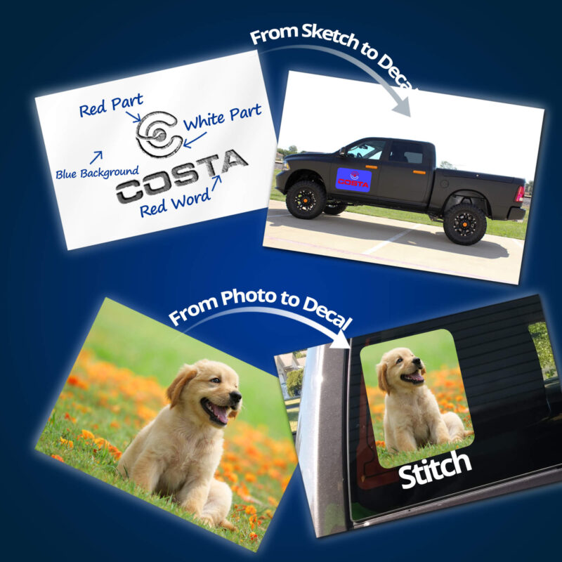 Buy HQ Custom Car Decals & Stickers Online Anley Flags