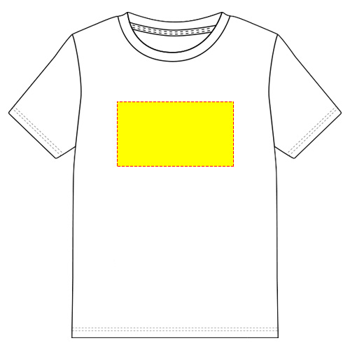 T-shirt printing area